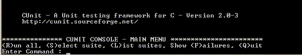 Console output - initial